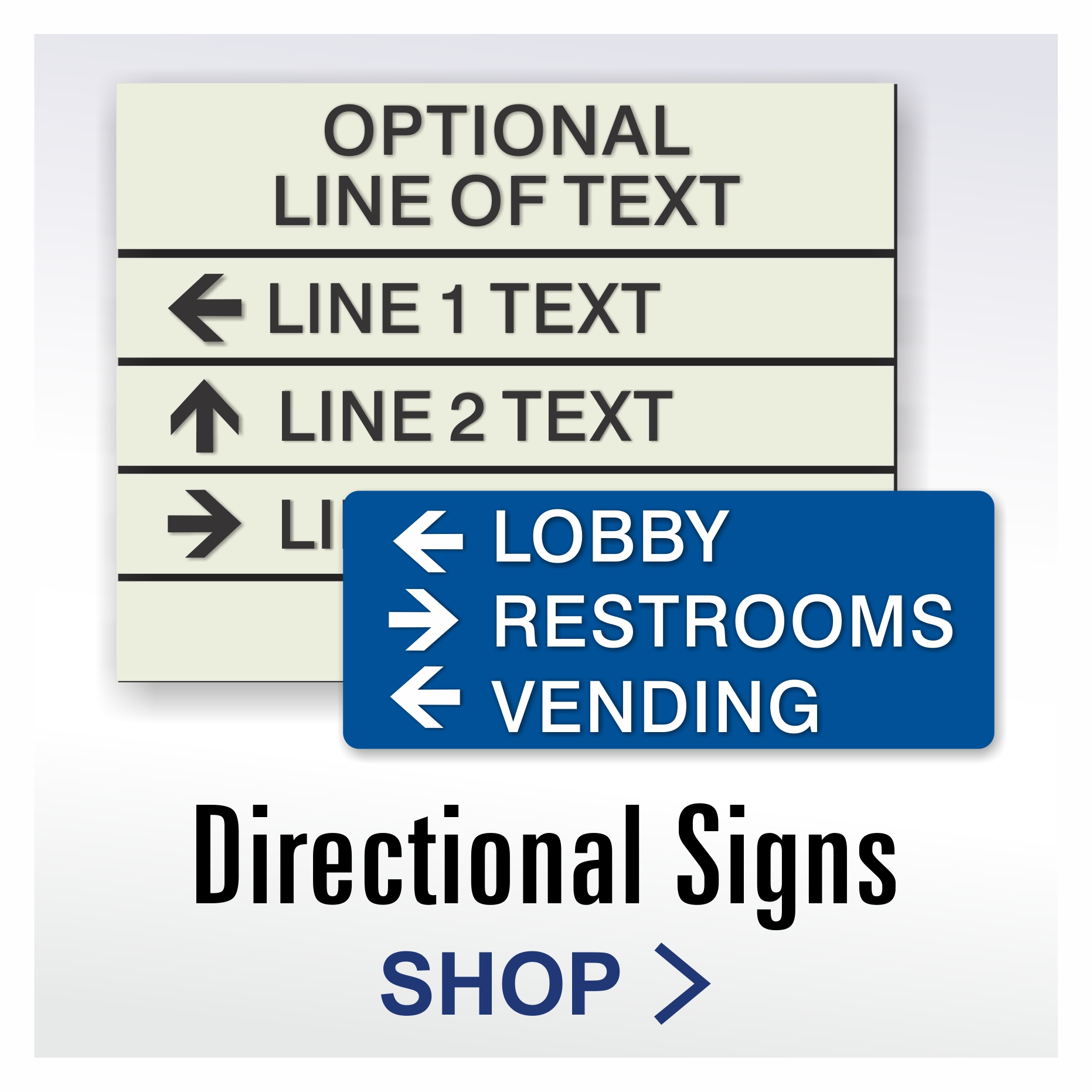 Budget Friendly Economy Series Wayfinding Sign System